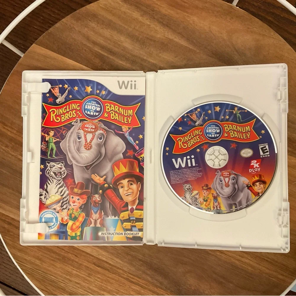 Ringling Bros. and Barnum & Bailey Circus - Nintendo Wii‎ Game w/Manual & Case